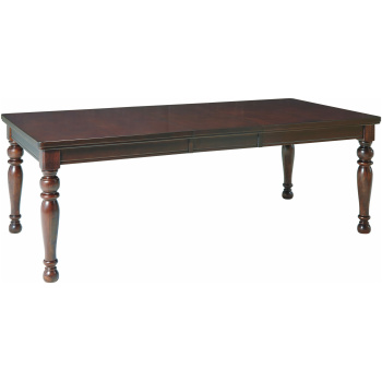 Επεκτεινόμενο τραπέζι της τραπεζαρίας Porter, από την Ashley®. Είναι όλο ξύλινο, υπέροχα κομψό και πολύ διακριτικό.