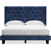 Κρεβάτι Queen-size, της σειράς Vintasso, από την Ashley. Πολύ μοντέρνα εμφάνιση σε ωραίο και εντυπωσιακό μπλε χρώμα, με πολύ προσιτή τιμή.