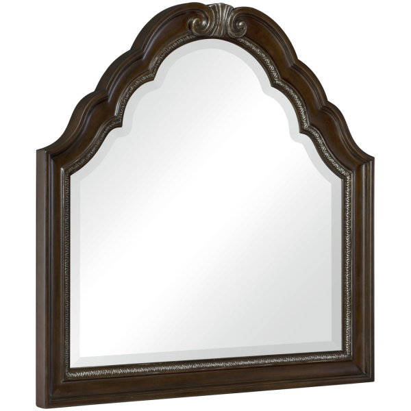 Τουαλέτα με καθρέπτη της σειράς Beddington της Home Elegance, με εννέα συρτάρια. Ο επίσης σκαλιστός καθρέπτης, είναι το απαραίτητο συμπλήρωμά της.