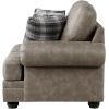 Διθέσιος καναπές Franklin της Homelegance, με αποσπώμενα μαξιλάρια πλάτης και καθίσματος, εμφανή ξύλινα πόδια και τέσσερα διακοσμητικά μαξιλαράκια.