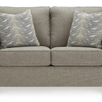 Διθέσιος καναπές Shewsbury, από την Ashley, με αφράτο μαξιλάρι καθίσματος και αφράτα ερεισίχειρα, καλυμμένα με σενίλ ταπετσαρία.